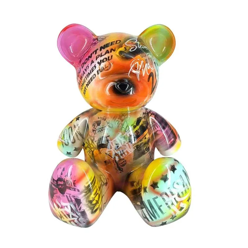 Esculturas de osos de peluche pintadas a mano - Jularte