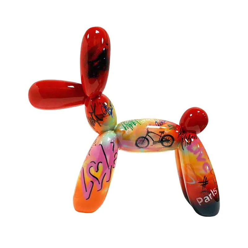 Esculturas de perros con globos pintadas a mano - Juliarte