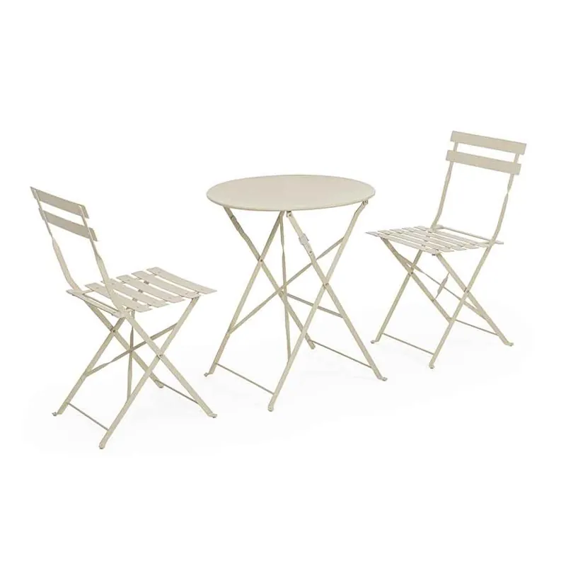 Conjunto de jardín plegable Austin con mesas y sillas | Bizzotto - Mueble de jardin