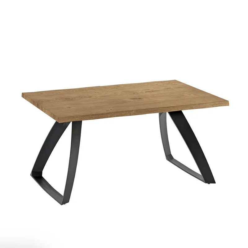 Stones | Mesa fija Bridge en madera y metal adecuada para salones - Sala de estar