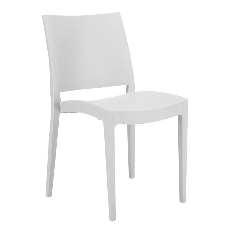 Eurosedia | Silla Leduesorelle en polipropileno brillante diseñada para espacios interiores y exteriores - Mueble de jardin
