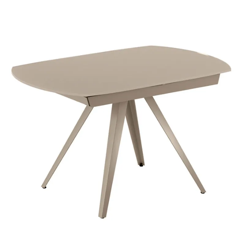 Stones | Mesa extensible Kyoto 120 con tablero de cristal para el salón - Sala de estar
