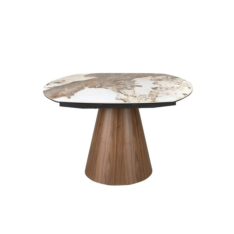 Angel Cerdà | Mesa de comedor extensible de porcelana y mármol | 1187 - Sala de estar