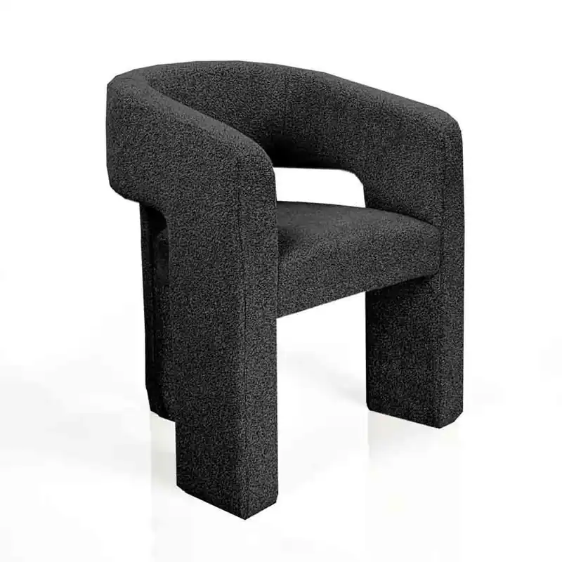Tomasucci | Sillón tapizado Deddy gris oscuro - Sala de estar