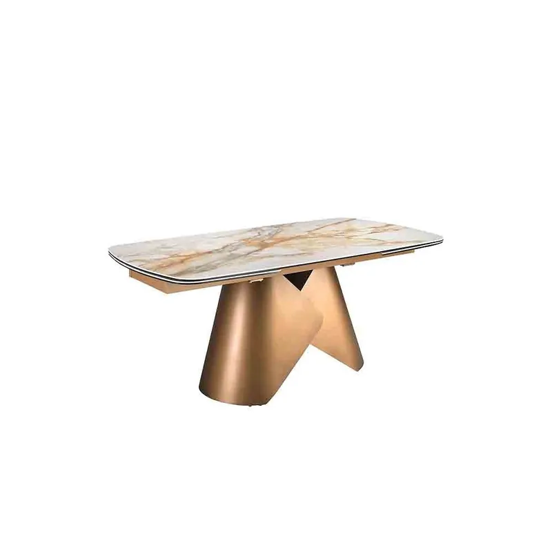 Angel Cerdà | Mesa de comedor extensible de porcelana y mármol | 1176 - Sala de estar