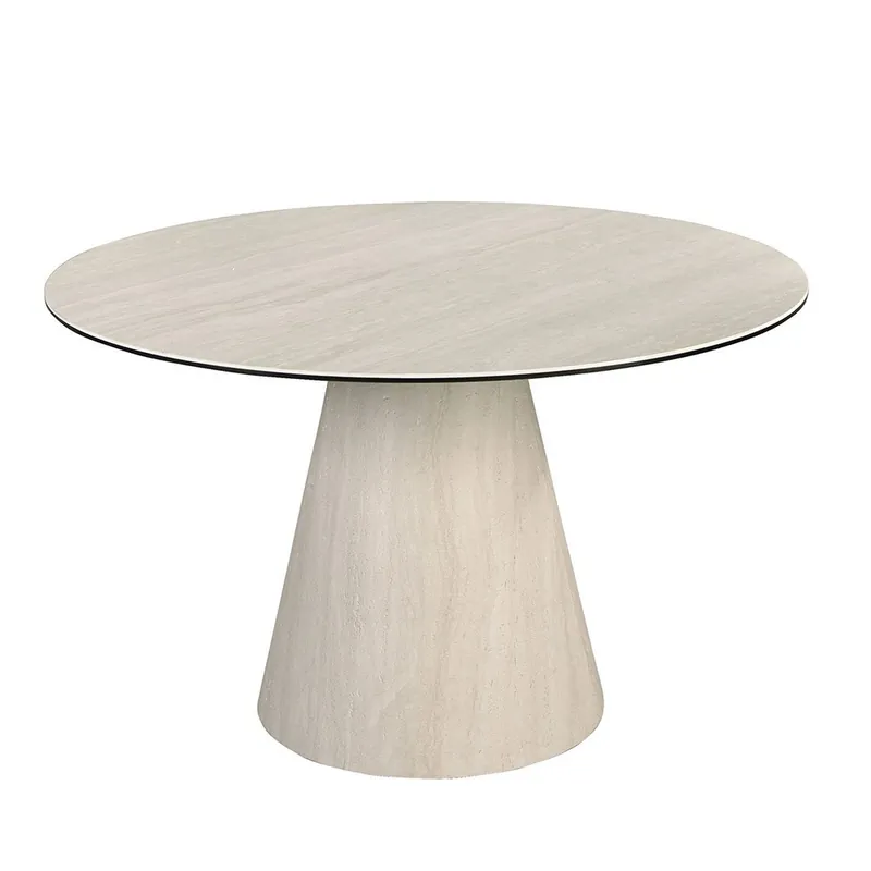 Angel Cerda | Mesa de comedor redonda de porcelana y mármol 1199 | Kasa-Store