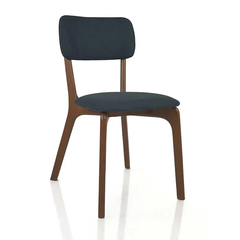 Tomasucci | Silla Agata Dark Wood con acabado en nogal macizo - Sala de estar