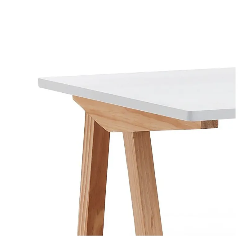 Tomasucci | Escritorio Mak de madera maciza con acabado en roble - Sala de estar