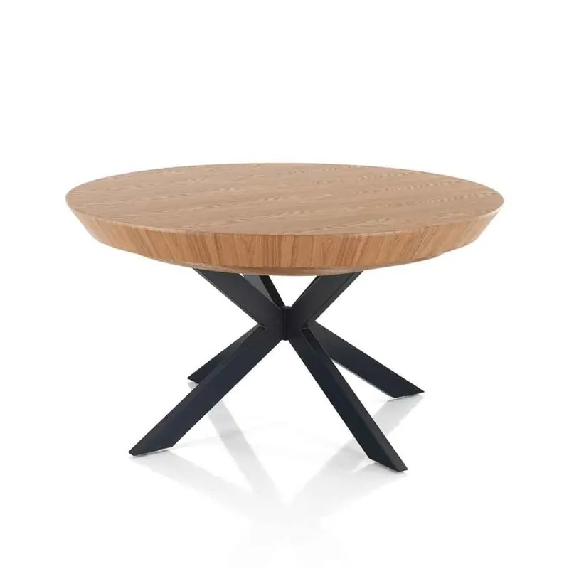 Tomasucci | Mesa extensible Stor Wood en MDF y metal - Sala de estar