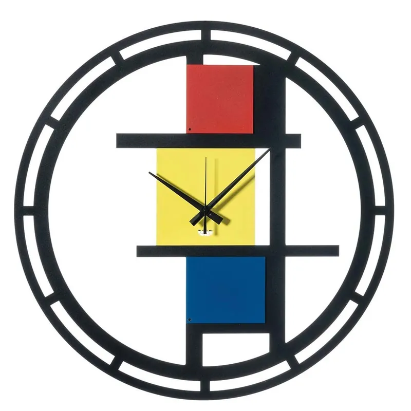 Arti e Mestieri | Reloj de pared | Mondrian - Objetos y accesorios