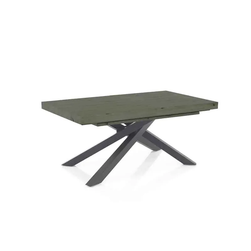 Tomasucci | Mesa extensible Helt en madera y metal - Sala de estar