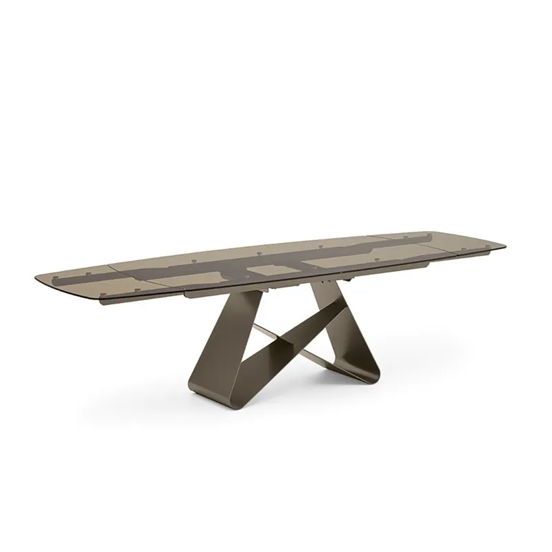 Connubia | Mesa extensible de cristal Gemini | Calligaris - Sala de estar