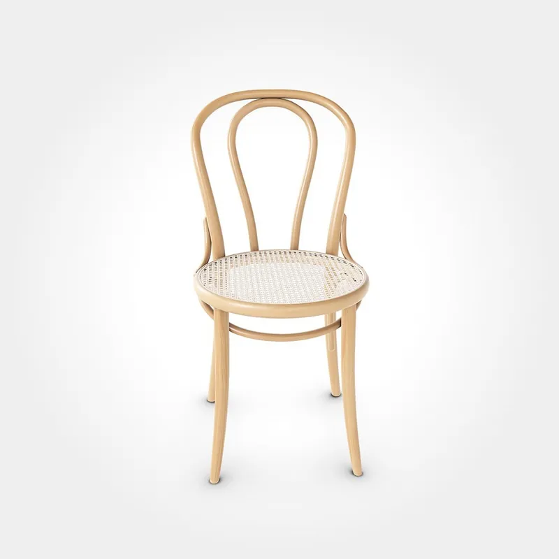 Silla 18 Ton en madera maciza de haya curvada, diseño icónico | Estilo Thonet - Sala de estar
