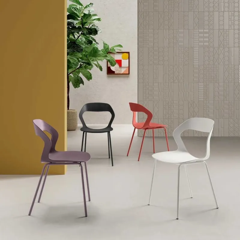Silla de comedor apilable Rocca | Ikone Casa - Mueble de jardin