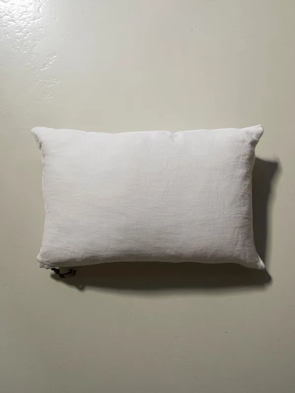 Almohadón de lino Blanc / Ecru Maison de Vacances 40x60cm