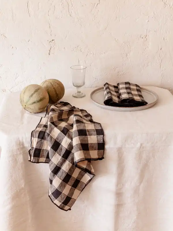 Servilleta Bourdon Fusain Maison de Vacances