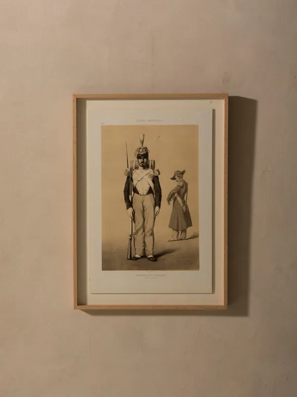 Grabado francés Guardia Imperial 1857 - Rue Vintage 74
