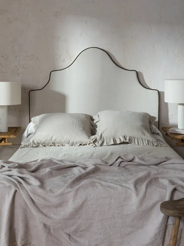 Cabecero Romy vivo terciopelo negro - Sofá y Sillón