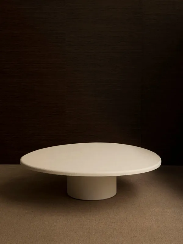 Mesa de centro Dera Crema 140Ø - La Marrakechoise
