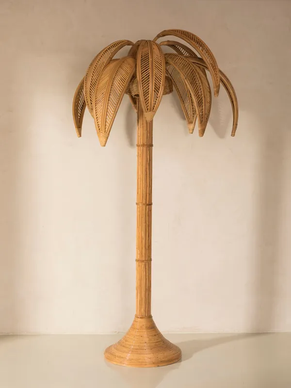 Lámpara de pie Palmera Ratán - Santano