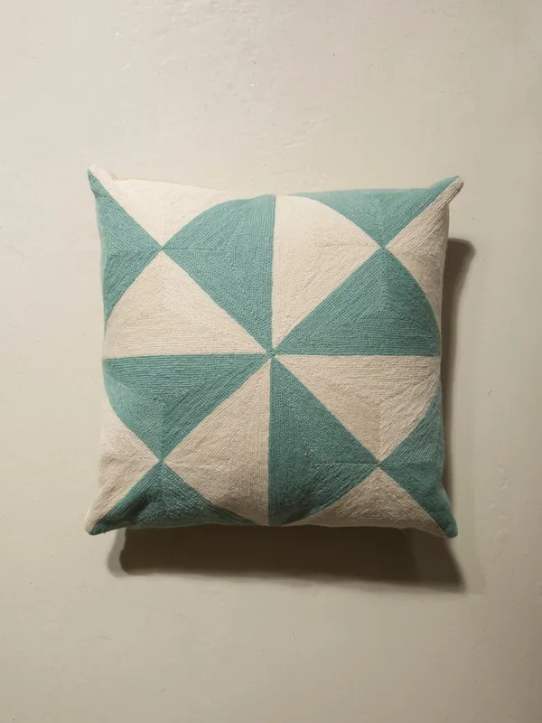 Almohadón Christian Azul turquesa 02/62 40x40cm - Lindell & co