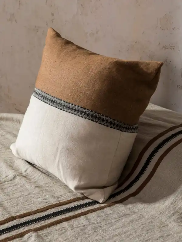 Almohadón Lino Etienne Stripe 63x63cm - Libeco