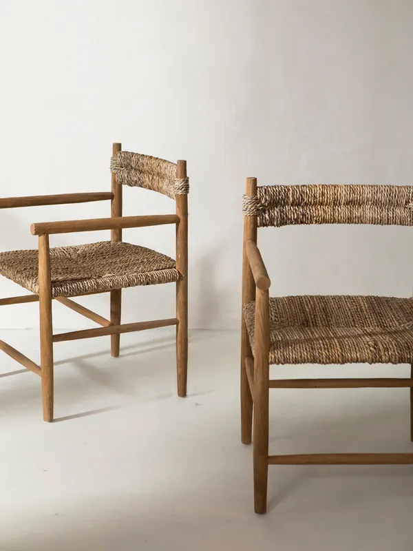 Silla teca con brazos - Vical