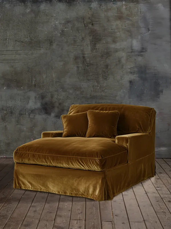 Chaise longue Capri Terciopelo Army - Tapidisseny