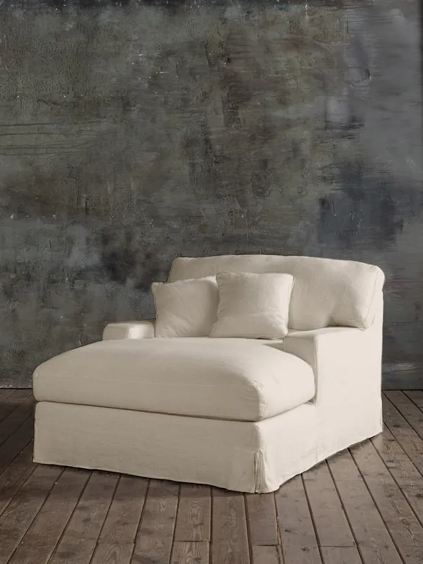 Chaise longue Capri lino Perla - Tapidisseny