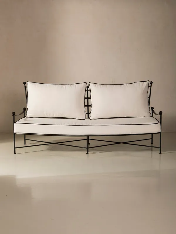 Sofá Mott Negro 180cm - Rachid