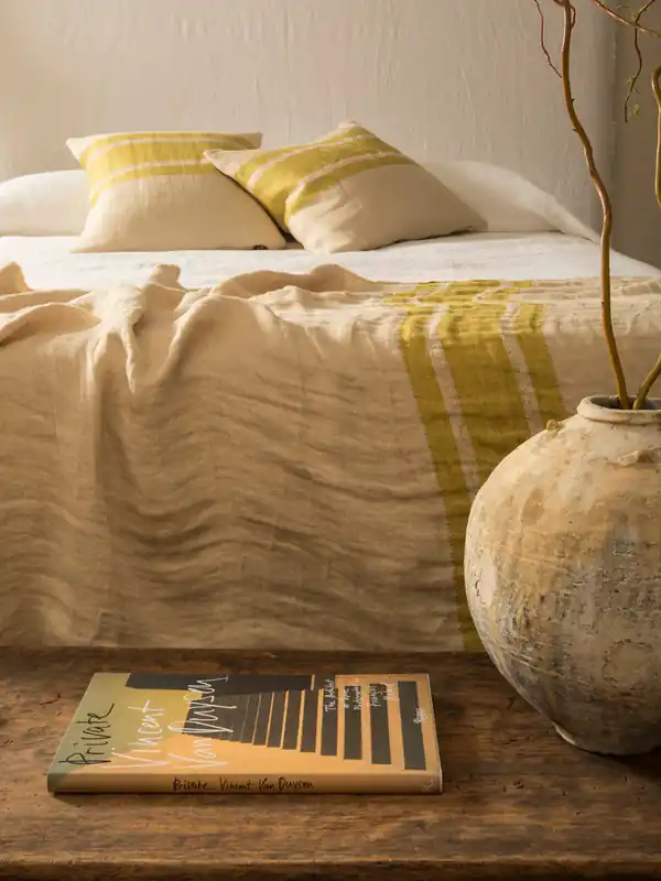 Plaid mostaza 180x110cm - Libeco