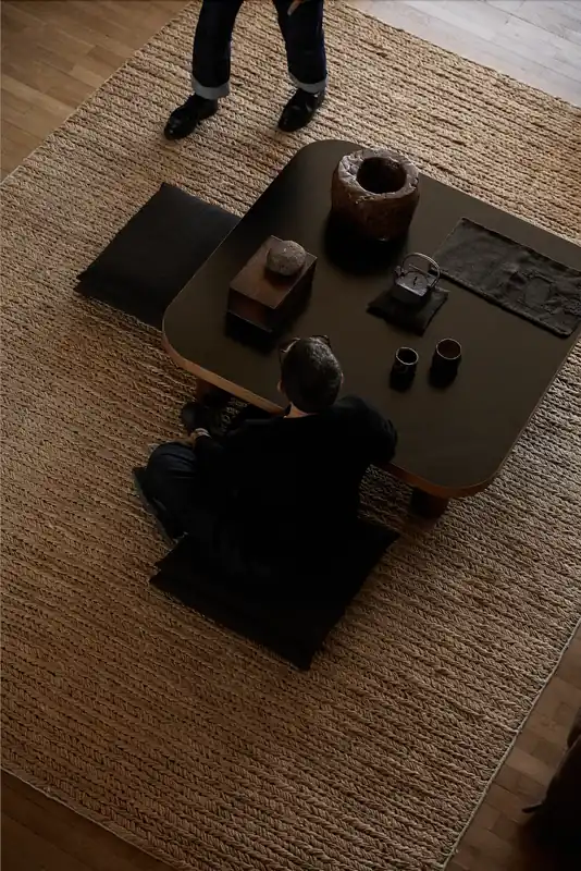 Set de Almohadones Zabutón Yakisugi Isabelle Yamamoto 55x55cm 3