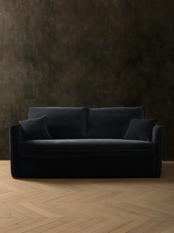 Sofá cama Urban Terciopelo Negro - Tapidisseny