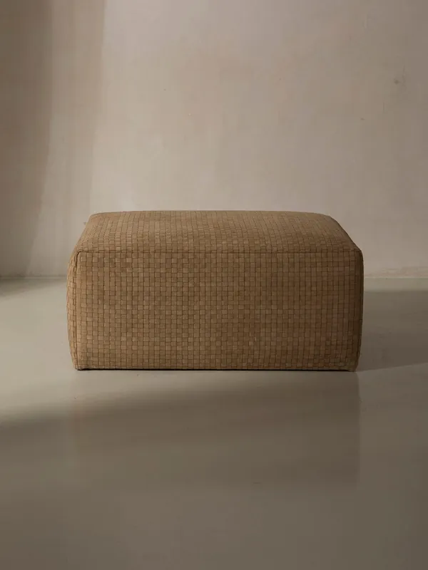 Pouf Cuero trenzado - TAPICERIAS ILARCURIS S.L.U