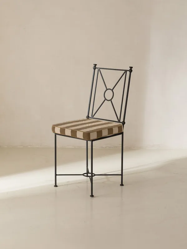 Funda Silla Medaillon Ocre y Beige - Rachid