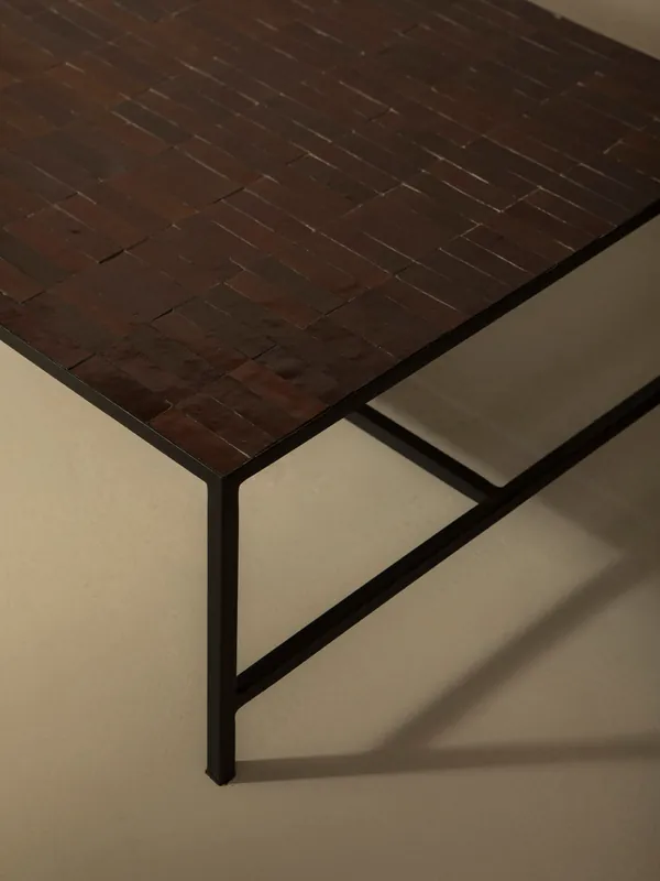 Mesa de centro Zellige marrón 120x80cm - Rachid