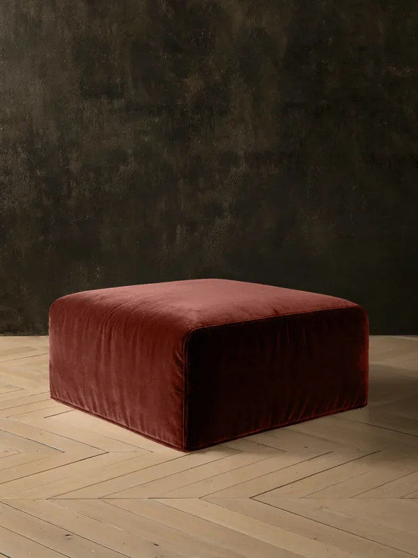 Pouf Comporta terciopelo copper - Tapidisseny