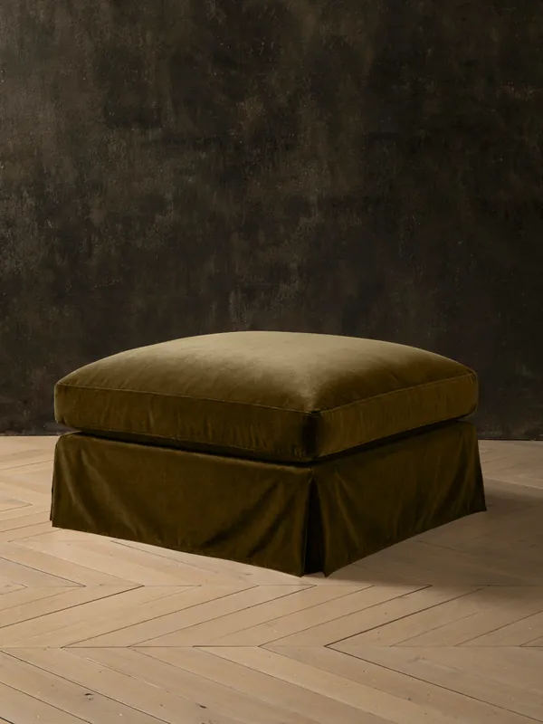 Pouf Amberes terciopelo forest - Tapidisseny