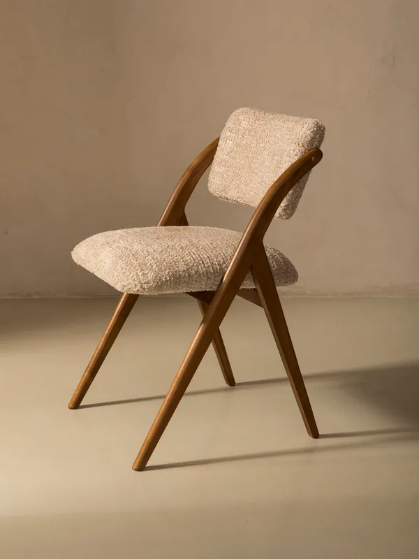 Silla italiana nude bouclé - Cucci Giampiero