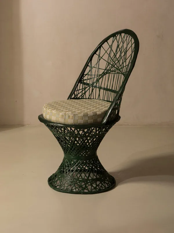 Silla comedor fibra de vidrio dark green - Fer Attitude