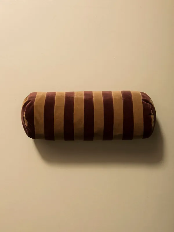 Rulo de rayas Camel/Prune - Christine Lundsteen