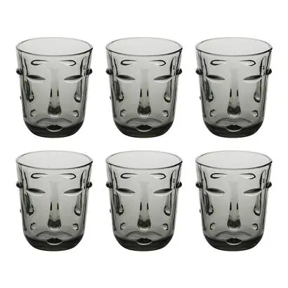 Lote de 6 vasos bajos "Visage" - SECRET DE GOURMET