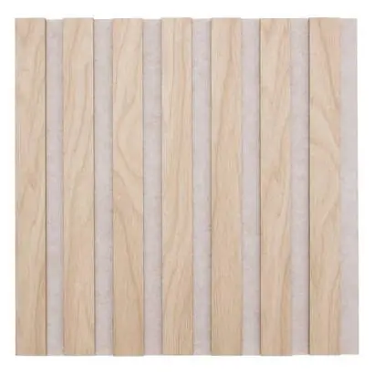 Juego de 3 paneles decorativos de listones de madera Colva - Atmosphera