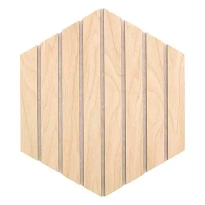 Juego de 3 paneles decorativos de listones de madera Colva - Atmosphera