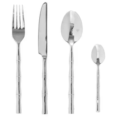 Cubertería de 24 piezas "Bambú" - atmosphera.com