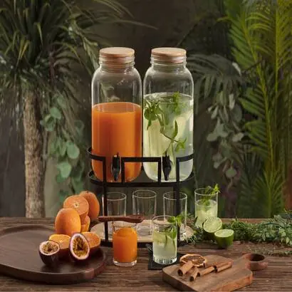 Dispensador doble con 6 vasos "Duo" - atmosphera.com