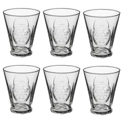 Lote de 6 vasos bajos "Carmela" - atmosphera.com