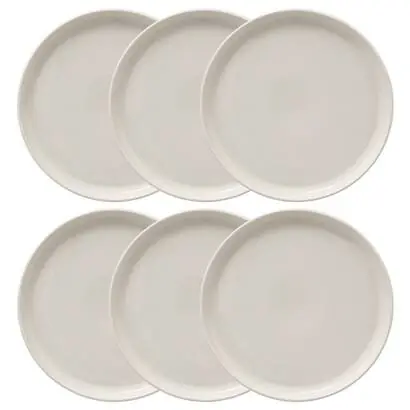 Juego de 6 platos llanos "Nora" - atmosphera.com