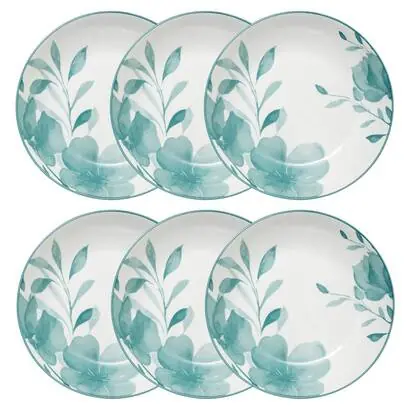 Lote de 6 platos hondos "Lily" - atmosphera.com
