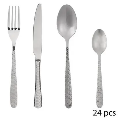 Cubertería de 24 piezas "Flora" - atmosphera.com